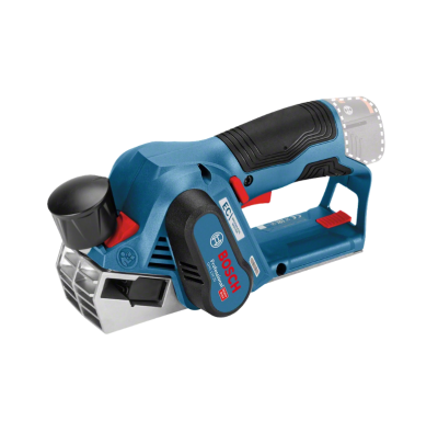 Ferramenta elétrica Bosch azul e preta com detalhes vermelhos