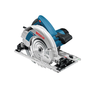 Serra circular Bosch prata e azul com alça preta