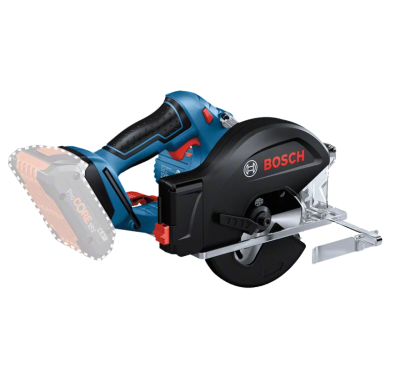 Serra circular a bateria BOSCH preta e azul com punho ergonómico