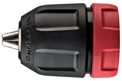 Mandril para ferramenta preto e vermelho com texto impresso