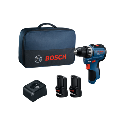 Berbequim elétrico Bosch com baterias, carregador e mala