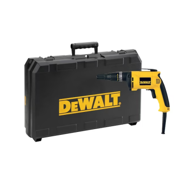 Parafusadeira elétrica preta e amarela com estojo DEWALT preto e amarelo