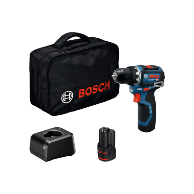 Parafusadeira elétrica Bosch Professional com bateria, carregador e estojo preto