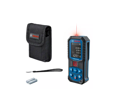 medidor laser digital BOSCH Professional azul e preto com estojo e acessórios