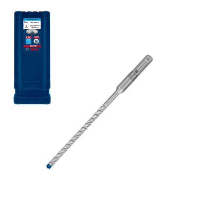 Broca longa com ponta azul e estojo azul escuro Bosch