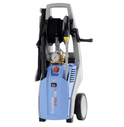 Máquina de limpeza Kranzie 2160 T azul e cinza com mangueira e manómetro