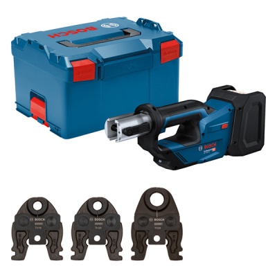 Kit de ferramenta Bosch com caixa, ferramenta elétrica e acessórios