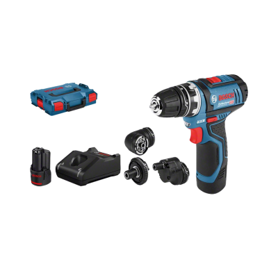 Conjunto de ferramenta Bosch com parafusadeira e acessórios