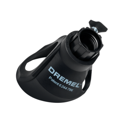 Acessório Dremel preto em plástico rígido com parafuso metálico