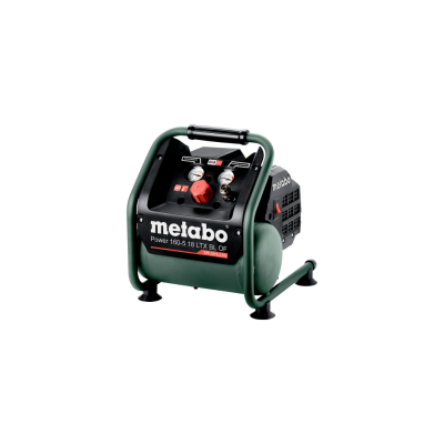 Compressor Metabo Power 160-5 1LT BX OF verde e preto com botões vermelhos