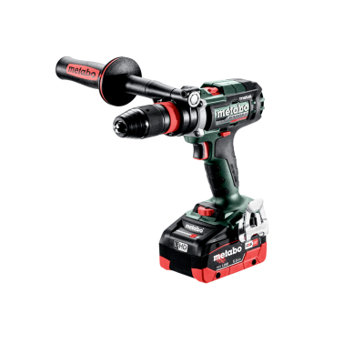 Parafusadeira Metabo sem fios com punho lateral e bateria LiHD