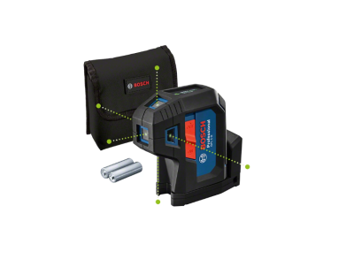 Nivel laser Bosch Professional GCL 2-15 com bolsa preta, pilhas AA e suporte