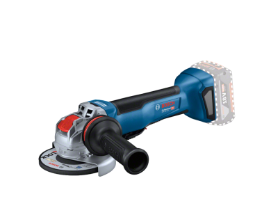 Esmerilhadora angular Bosch azul e preta com empunhadura lateral