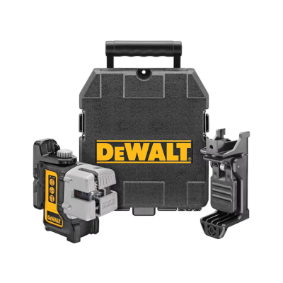 Conjunto de ferramentas DEWALT com caixa preta e acessórios