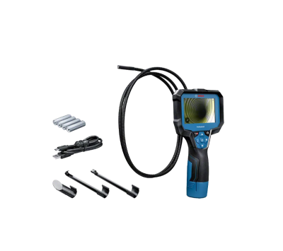 Endoscópio digital com cabo flexível, visor a cores e acessórios