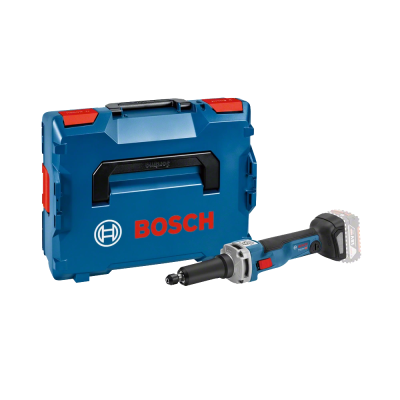 Ferramenta elétrica Bosch azul com caixa rígida azul e fechos vermelhos