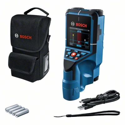Sistema de medição digital Bosch com acessórios e estojo preto
