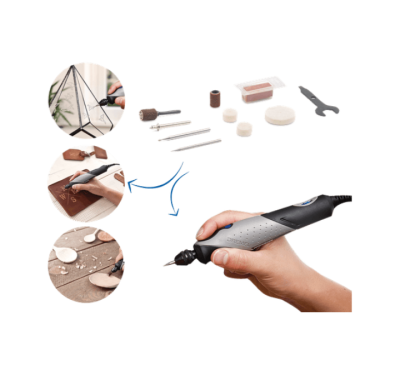 Conjunto de ferramenta elétrica de gravação com vários acessórios