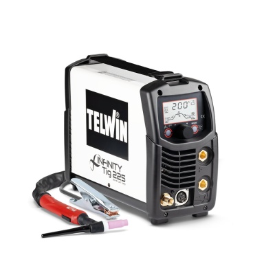 Máquina de soldar Telwin Infinity Tig 235 com visor digital e acessórios