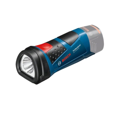Lanterna portátil Bosch azul com detalhes preto e vermelho