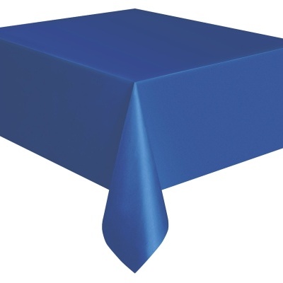 Toalha de mesa retangular azul sólida