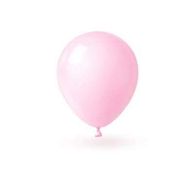 Balão cor-de-rosa isolado