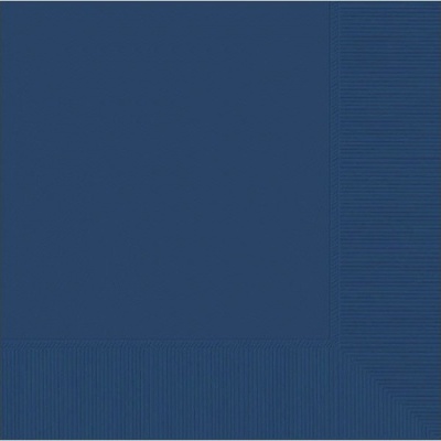 Guardanapo de papel azul quadrado com borda texturizada
