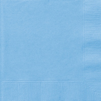 Guardanapo de papel azul claro com padrão texturizado