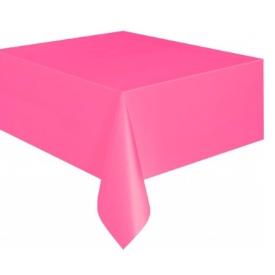 Toalha de mesa cor-de-rosa liso