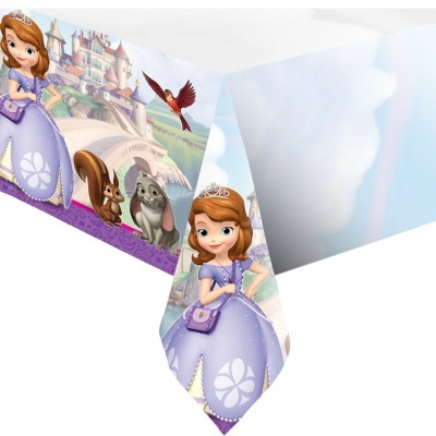 Gravata infantil com estampa da Sofia, a Princesa, e animais.