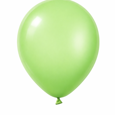 Balão verde claro inflado