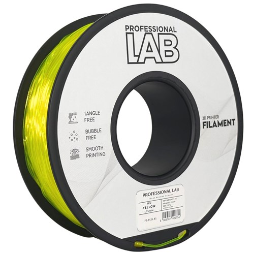 Bobina de filamento amarelo transparente para impressora 3D PROFESSIONAL LAB