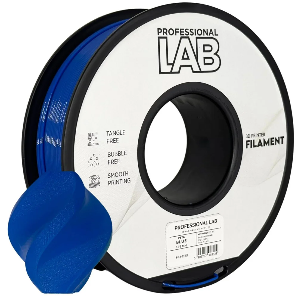 Rolo de filamento azul para impressora 3D PROFESSIONAL LAB