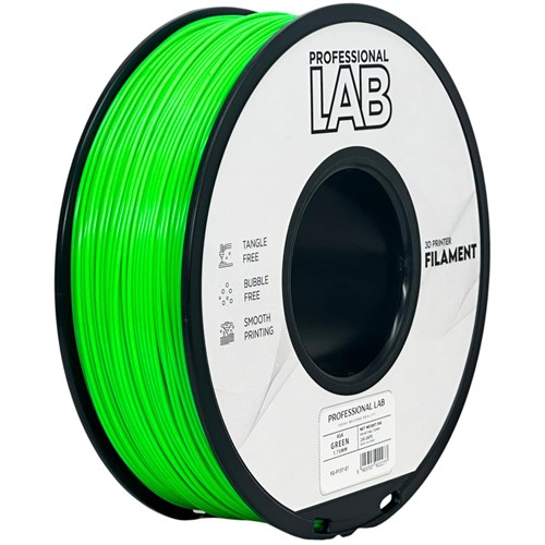 Bobina de filamento verde para impressora 3D PROFESSIONAL LAB