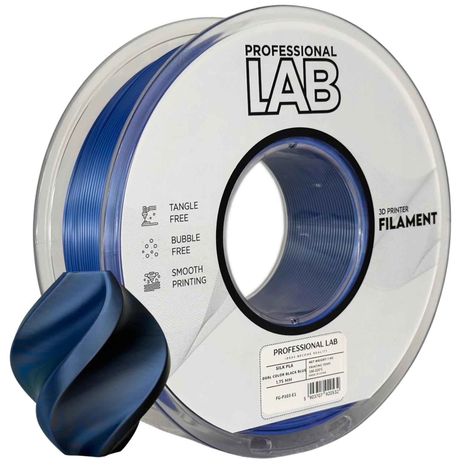 Rolo de filamento azul para impressora 3D Professional Lab