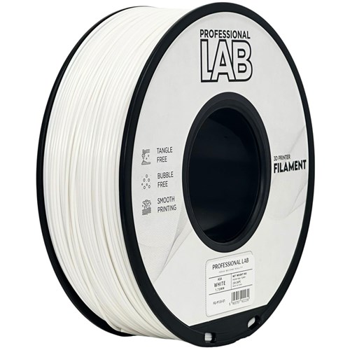 Carretel de filamento branco para impressora 3D PROFESSIONAL LAB