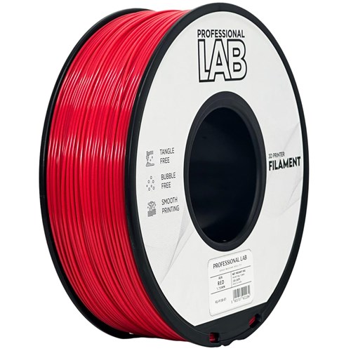 Rolo de filamento vermelho para impressora 3D PROFESSIONAL LAB