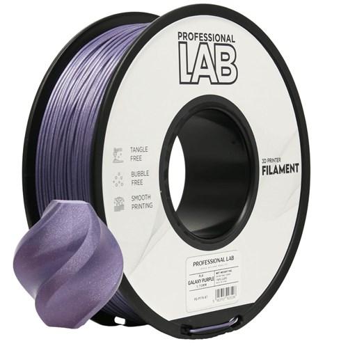Rolo de filamento para impressora 3D roxo metalizado
