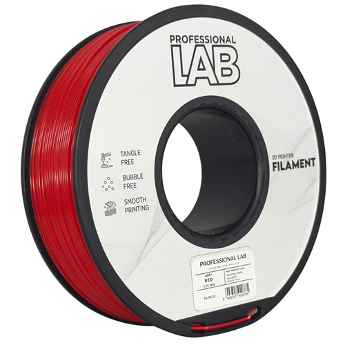 Carretel de filamento para impressora 3D vermelho PROFESSIONAL LAB