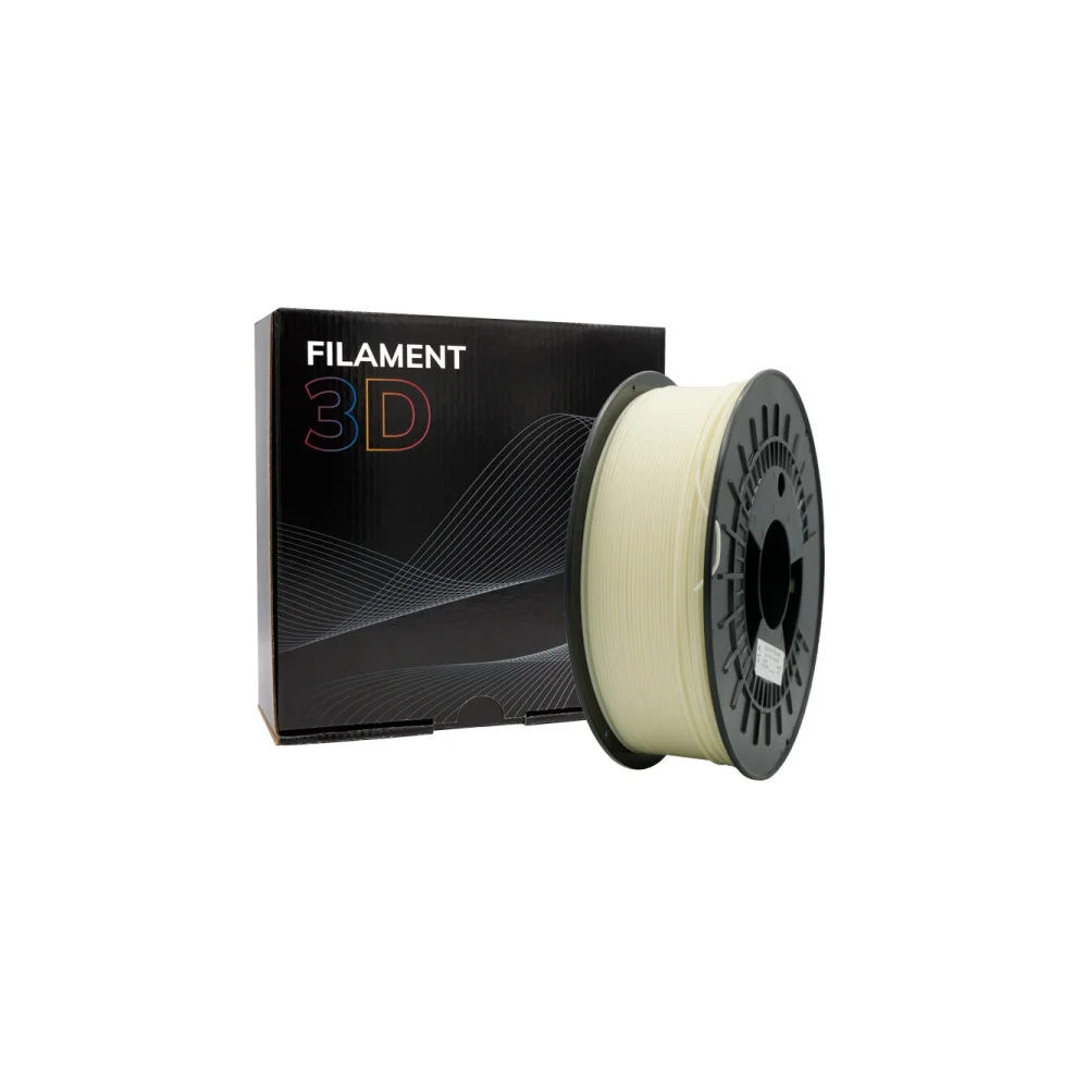 Rolo de filamento para impressão 3D com caixa preta ao fundo