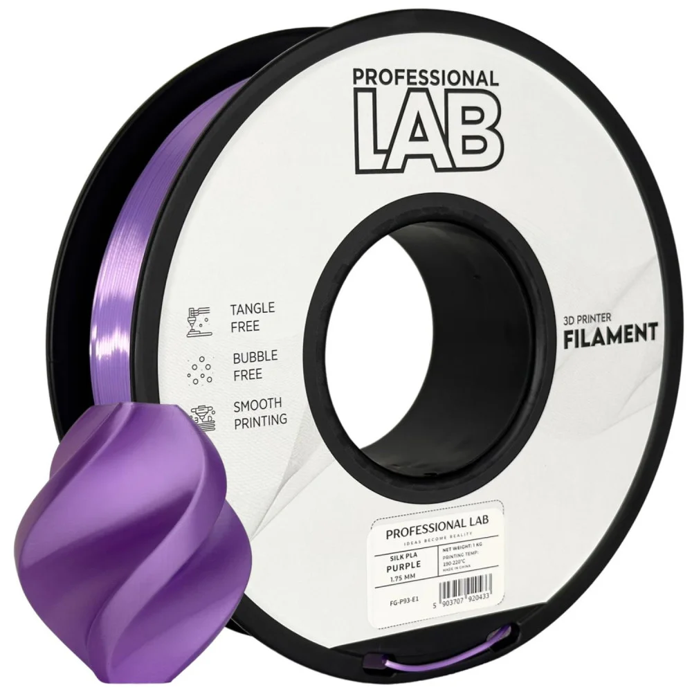 Rolo de filamento de impressora 3D roxo da PROFESSIONAL LAB