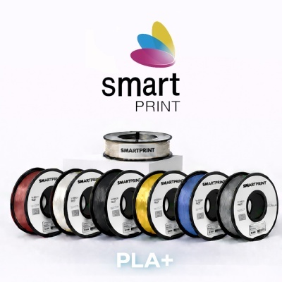 Bobinas de filamento para impressão 3D SMARTPRINT de várias cores com texto PLA+