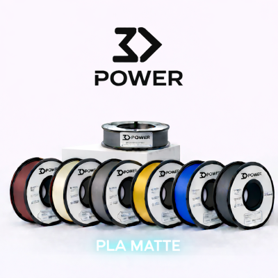Filamentos PLA Matte para impressão 3D em várias cores da 3D POWER