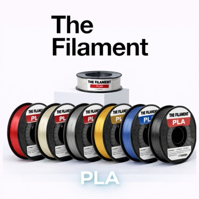Rolos de filamento para impressão 3D em várias cores da marca The Filament