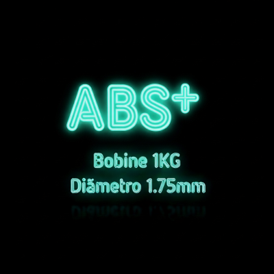 Texto luminoso ABS+ Bobine 1KG Diâmetro 1.75mm em néon verde