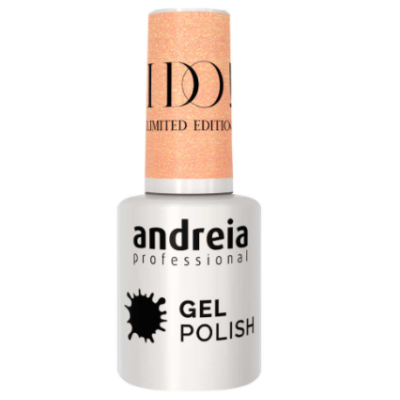 Frasco de verniz gel para unhas andreia professional com tampa laranja brilhante