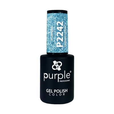 Verniz gel azul cintilante Purple Professional P2242