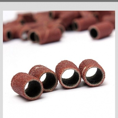 Conjunto de mangas abrasivas cilíndricas castanhas para ferramentas abrasivas