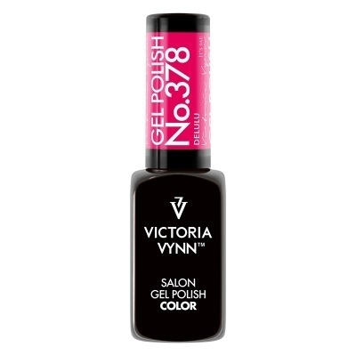 Frasco de verniz de gel Victoria Vynn preto e rosa