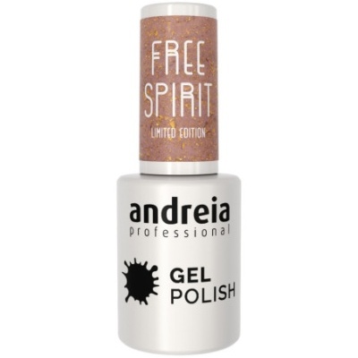 Frasco de verniz gel Andreia Professional com tampa castanha brilhante